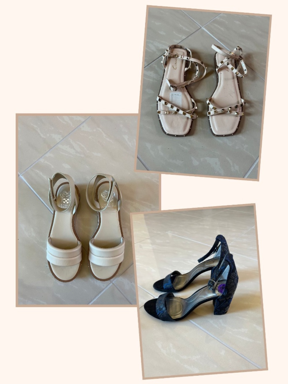 3-Pair Women’s Sandal Bundle Sizes 8 & 8.5 – Vince Camuto, Bandolino & Circus